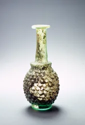 Glas-Traubenflasche, römisch, wahrscheinlich in Syrien oder Palästina hergestellt, 3. Jahrhundert n. Chr.